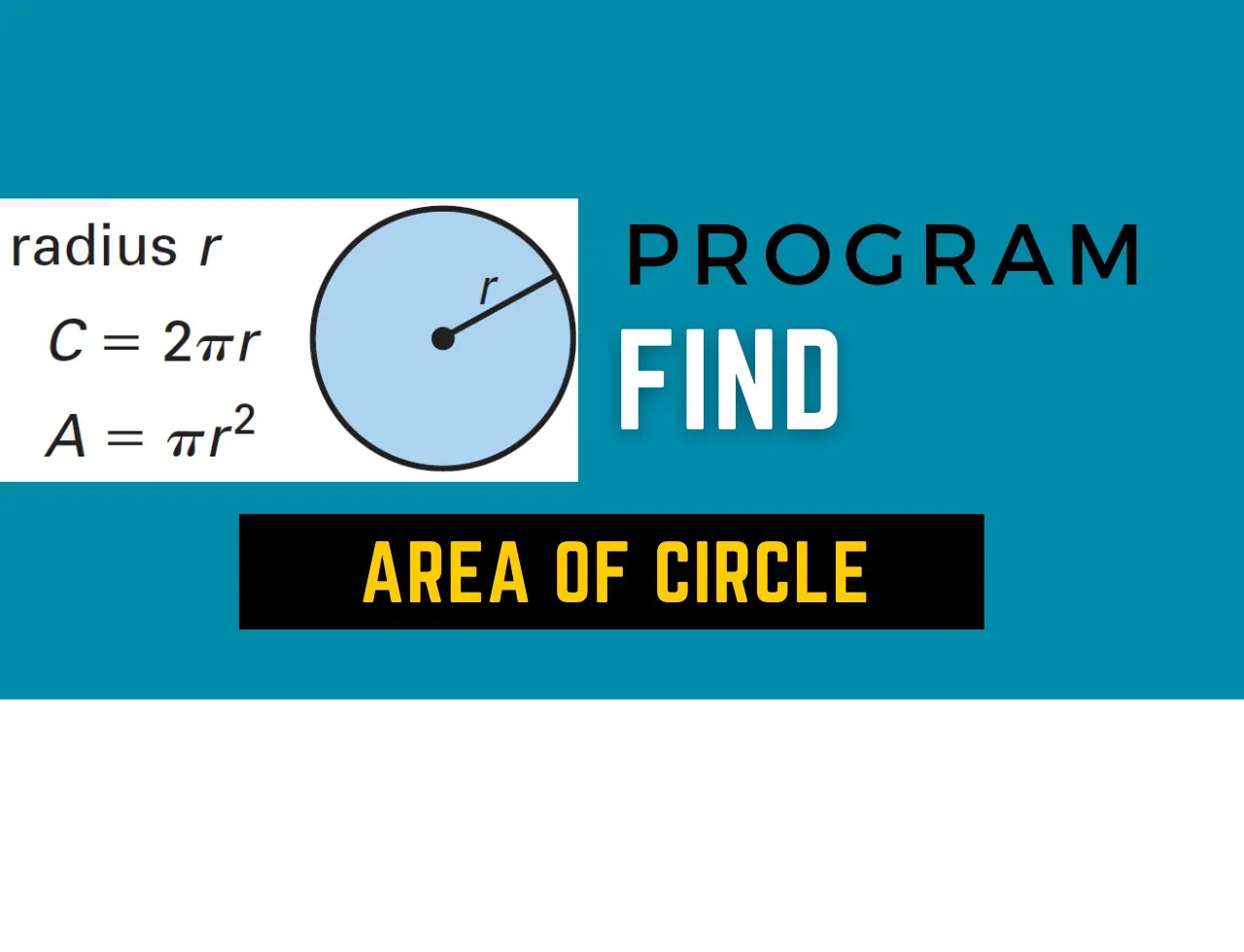 You are currently viewing Program to calculate the area of a circle