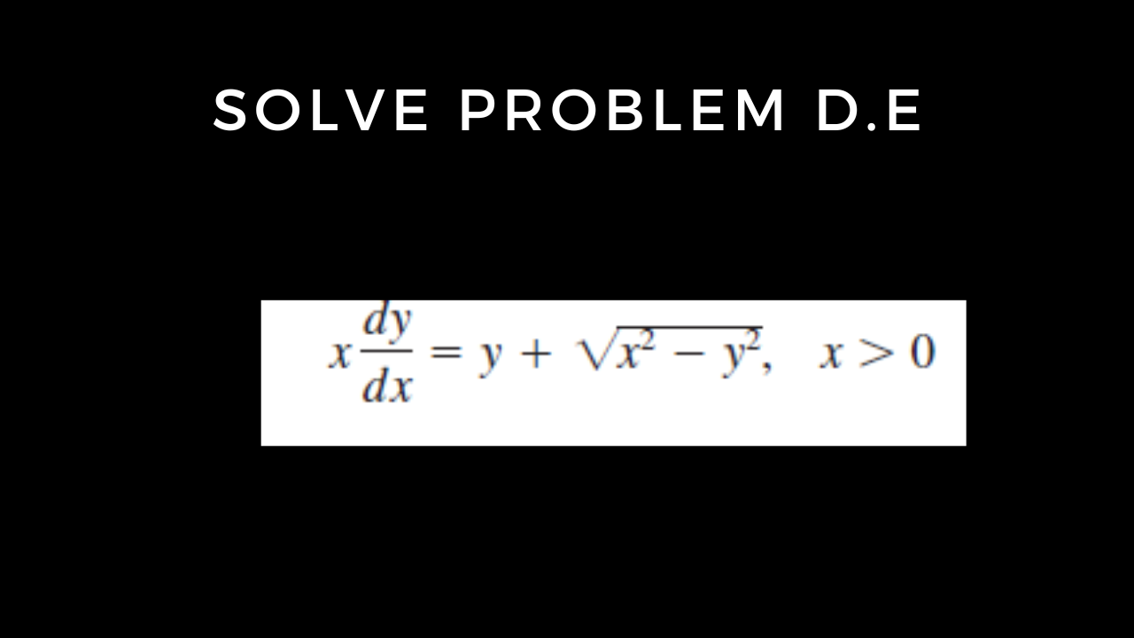 Read more about the article Solve Homogeneous problem 10