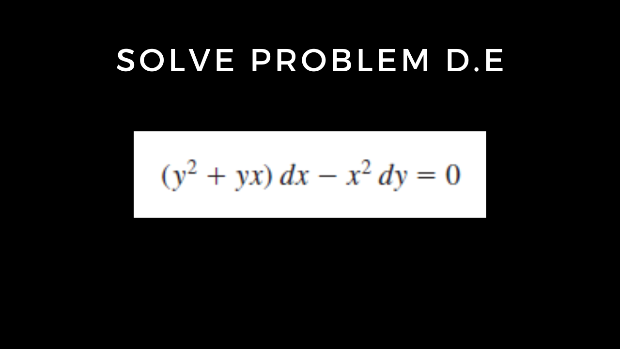 You are currently viewing Solve Homogeneous problem 5