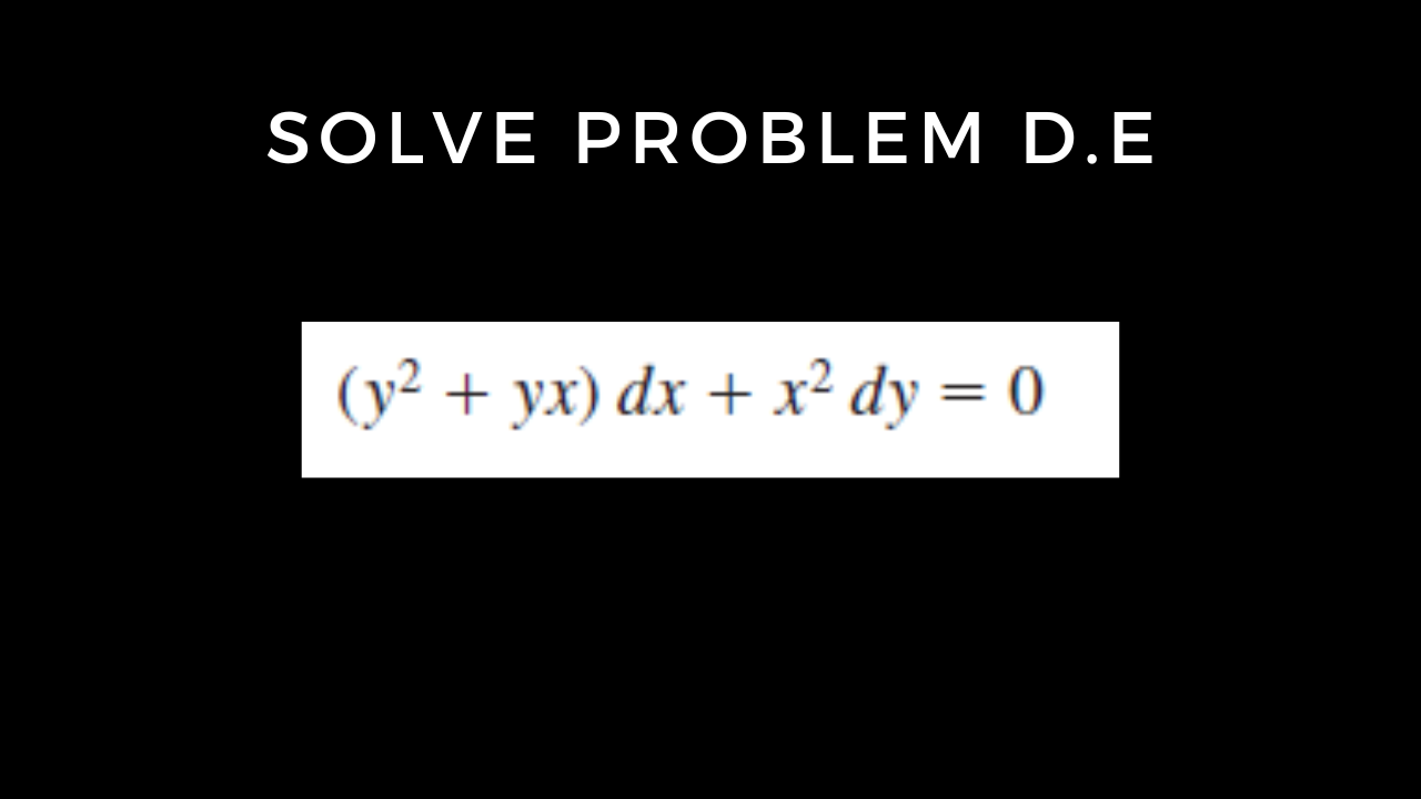 You are currently viewing Solve Homogeneous problem 6