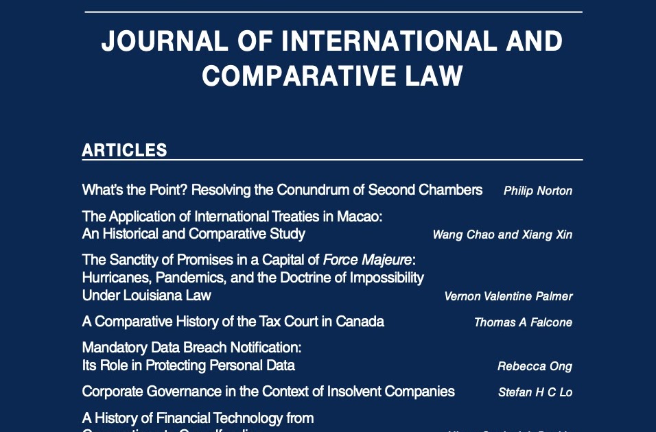 You are currently viewing Stefan Lo on Corporate Governance in the Context of Insolvent Companies (Journal of International and Comparative Law)